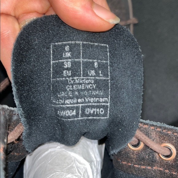 Dr. Martens Clemency metallic brown Women's Black Boots 8 - Picture 5 of 17